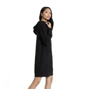Who What Wear Longevity Women's Black Hooded Dress - XS / Size 0